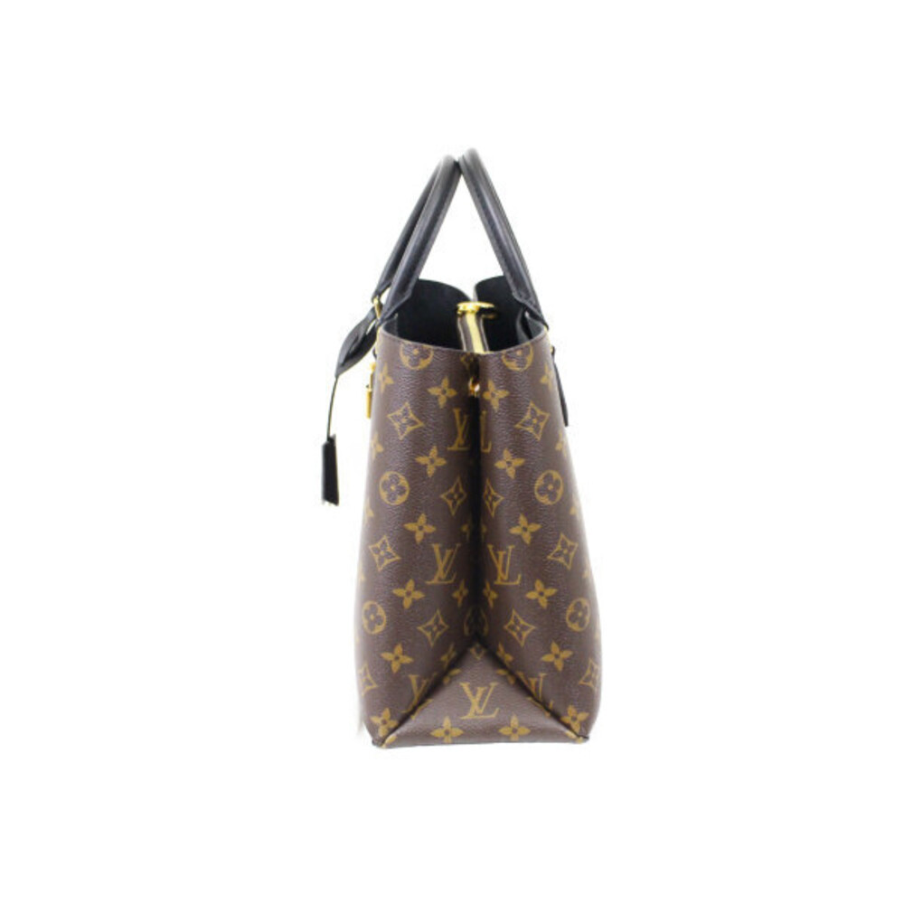 LOUIS VUITTON Flower Tote Monogram Noir Black Canvas Bag - Picture 4 of 7